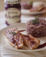Recettes de cuisine : Filet de rouget à la moutarde violette