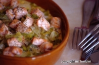 Recettes de cuisine : Gratin au saumon et aux poireaux